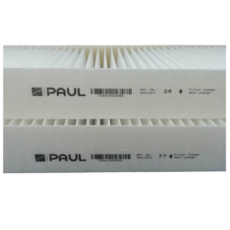 Filterset G4/F7 voor Paul Novus 300 en Novus 450