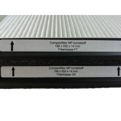 Zehnder ComfoD 300 | Alternative filter set MVHR G4/F7 | 006040220/006040230