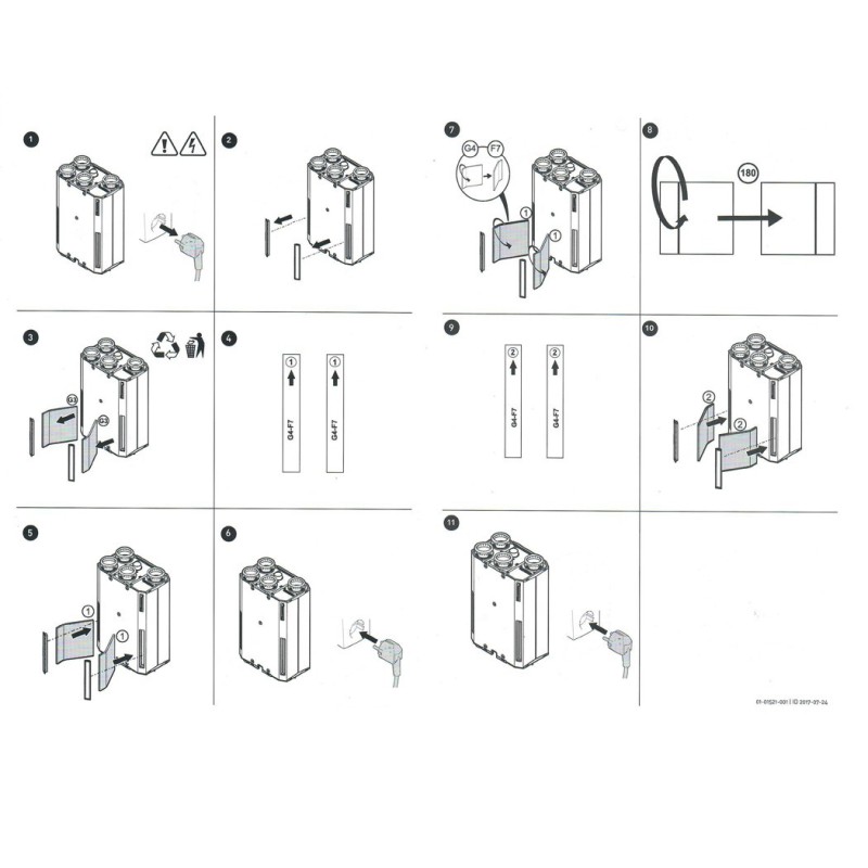 Instruction filter change Itho Daalderop APure Vent D250 Instruction filter change Itho Daalderop APure Vent D250