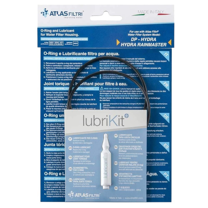 Atlas Filtri | Joints toriques et lubrifiant pour DP / Hydra / Rainmaster